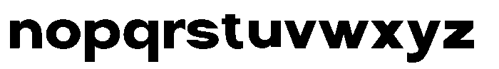 Nira Nara Black Font LOWERCASE