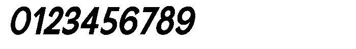 Nira Nara Bold Condensed Slanted Font OTHER CHARS