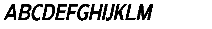 Nira Nara Bold Condensed Slanted Font UPPERCASE