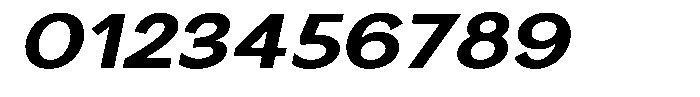 Nira Nara Bold Expanded Slanted Font OTHER CHARS