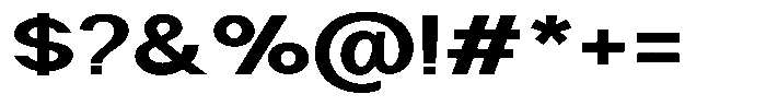 Nira Nara Bold Expanded Font OTHER CHARS