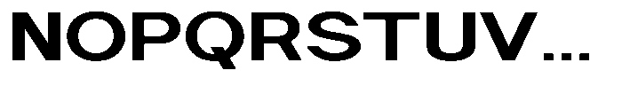 Nira Nara Bold Expanded Font UPPERCASE