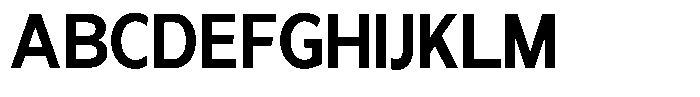 Nira Nara Bold Semi Condensed Font UPPERCASE