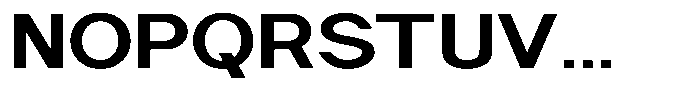 Nira Nara Bold Semi Expanded Font UPPERCASE