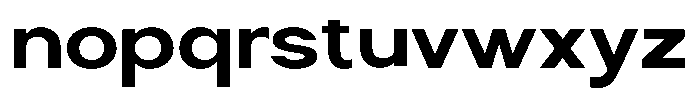Nira Nara Bold Semi Expanded Font LOWERCASE