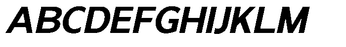 Nira Nara Bold Slanted Font UPPERCASE