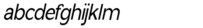 Nira Nara Condensed Slanted FONT