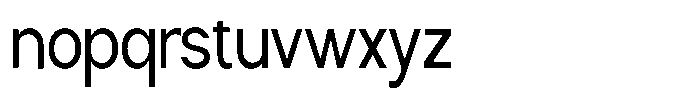 Nira Nara Condensed Font LOWERCASE