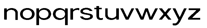 Nira Nara Expanded Font LOWERCASE