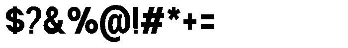 Nira Nara Extra Bold Condensed Font OTHER CHARS