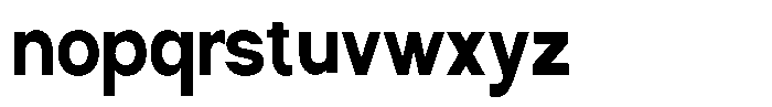 Nira Nara Extra Bold Condensed Font LOWERCASE