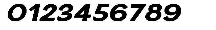 Nira Nara Extra Bold Expanded Slanted Font OTHER CHARS