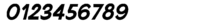 Nira Nara Extra Bold Semi Condensed Slant Font OTHER CHARS