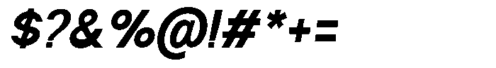 Nira Nara Extra Bold Semi Condensed Slant Font OTHER CHARS