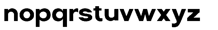Nira Nara Extra Bold Font LOWERCASE
