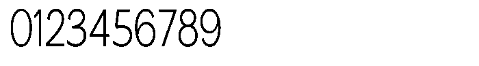 Nira Nara Extra Light Condensed Font OTHER CHARS
