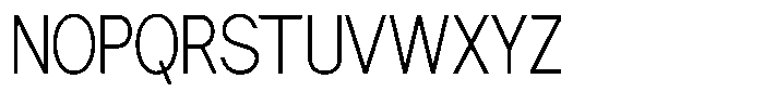 Nira Nara Extra Light Condensed Font UPPERCASE