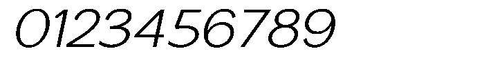Nira Nara Extra Light Expanded Slanted Font OTHER CHARS