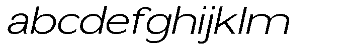 Nira Nara Extra Light Expanded Slanted FONT