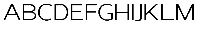 Nira Nara Extra Light Expanded Font UPPERCASE