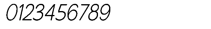 Nira Nara Extra Light Semi Condensed Slant Font OTHER CHARS