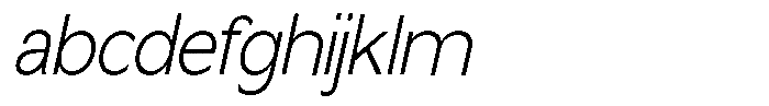 Nira Nara Extra Light Semi Condensed Slant FONT