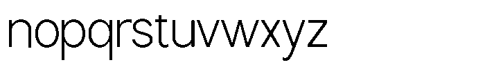 Nira Nara Extra Light Semi Condensed Font LOWERCASE