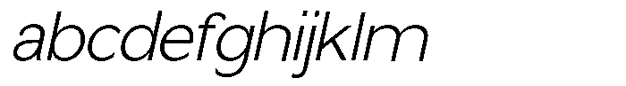 Nira Nara Extra Light Slanted FONT