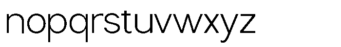 Nira Nara Extra Light Font LOWERCASE