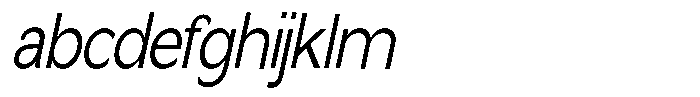 Nira Nara Light Condensed Slanted FONT