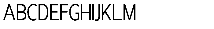Nira Nara Light Condensed Font UPPERCASE