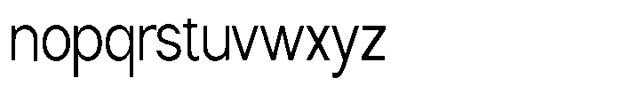 Nira Nara Light Condensed Font LOWERCASE