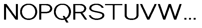 Nira Nara Light Expanded Font UPPERCASE