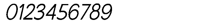 Nira Nara Light Semi Condensed Slanted Font OTHER CHARS