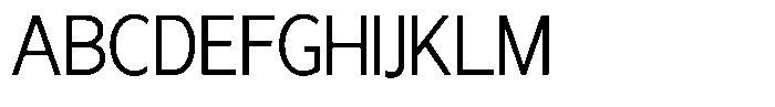 Nira Nara Light Semi Condensed Font UPPERCASE