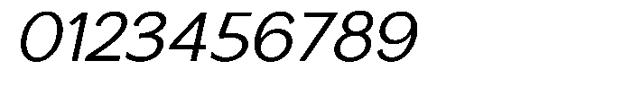 Nira Nara Light Semi Expanded Slanted Font OTHER CHARS
