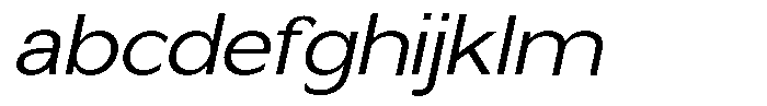 Nira Nara Light Semi Expanded Slanted FONT