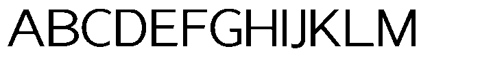 Nira Nara Light Semi Expanded Font UPPERCASE