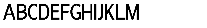 Nira Nara Medium Condensed Font UPPERCASE