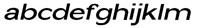 Nira Nara Medium Expanded Slanted FONT