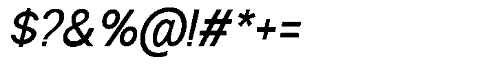 Nira Nara Medium Semi Condensed Slanted Font OTHER CHARS