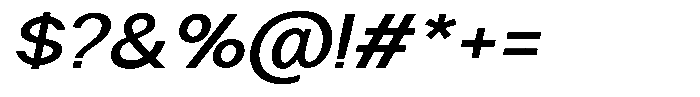 Nira Nara Medium Semi Expanded Slanted Font OTHER CHARS