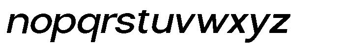 Nira Nara Medium Slanted Font LOWERCASE