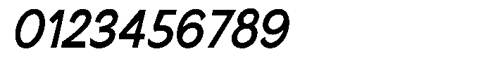 Nira Nara Sem Bold Semi Condensed Slant Font OTHER CHARS