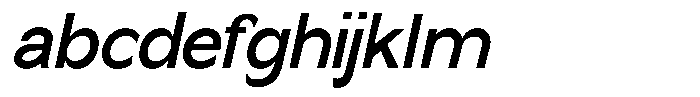 Nira Nara Sem Bold Semi Condensed Slant FONT