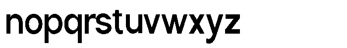 Nira Nara Semi Bold Condensed Font LOWERCASE