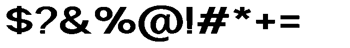 Nira Nara Semi Bold Expanded Font OTHER CHARS