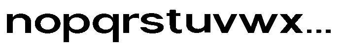 Nira Nara Semi Bold Expanded Font LOWERCASE