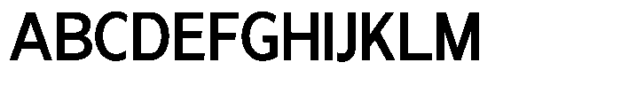 Nira Nara Semi Bold Semi Condensed Font UPPERCASE