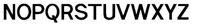 Nira Nara Semi Bold Semi Condensed Font UPPERCASE